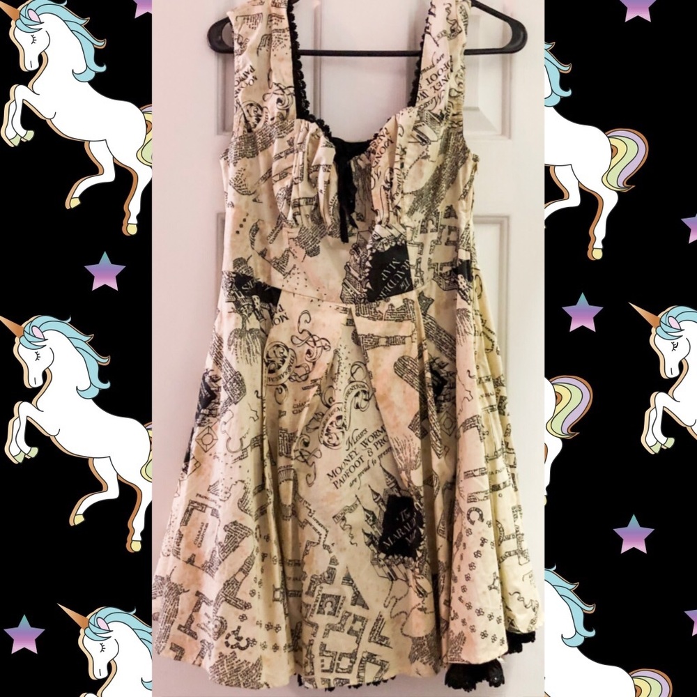 Harry Potter Marauder's Map Dress